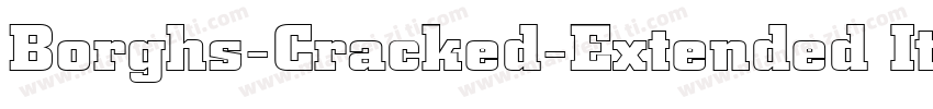 Borghs-Cracked-Extended Italic字体转换